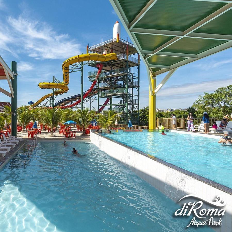 Hotel Diroma Fiori Com Um Dia De Acesso No Acqua Park Diroma 카우다스노바스 외부 사진