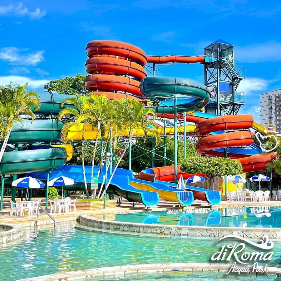 Hotel Diroma Fiori Com Um Dia De Acesso No Acqua Park Diroma 카우다스노바스 외부 사진