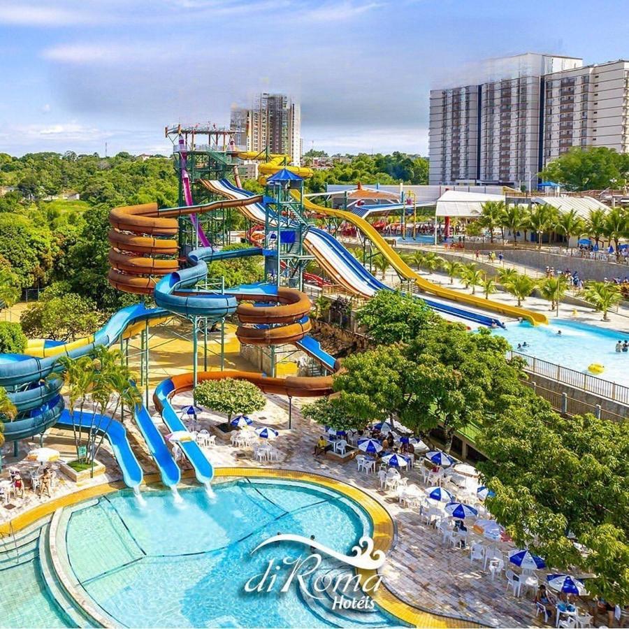 Hotel Diroma Fiori Com Um Dia De Acesso No Acqua Park Diroma 카우다스노바스 외부 사진